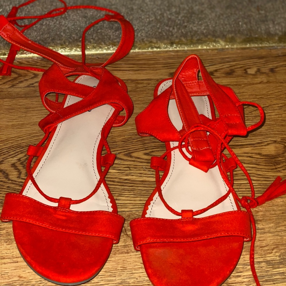 Lacey red sandals.